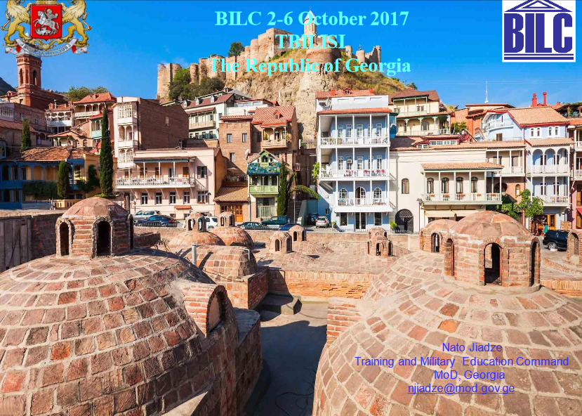 2017 Tbilisi, Georgia: Paving the Road to the Standardization of Training and Testing : Lessons Learned